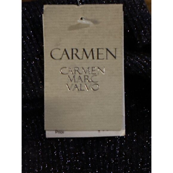 Carmen Marc Valvo Shimmer Turtleneck Sweater Size Medium New with Tag - Picture 2 of 3